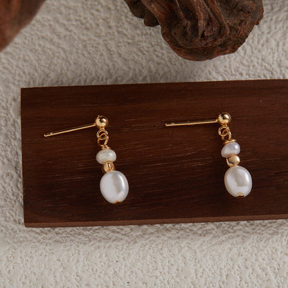 Alba™ | Boucles perles argentées