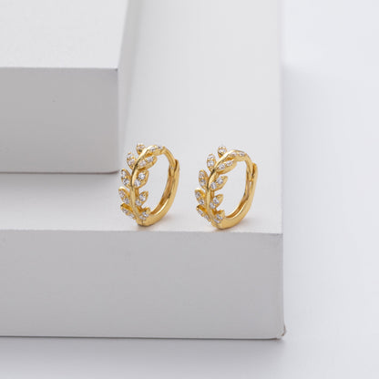 Aurélie™ | Boucles zircon dorées