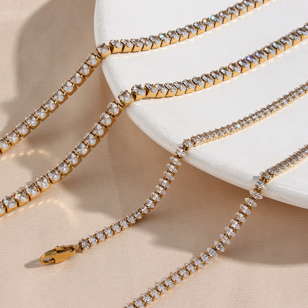 Wisteria™ | Collier Tennis avec Imitations Diamant