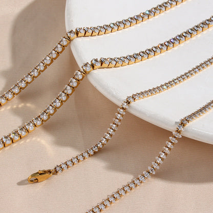 Wisteria™ | Collier Tennis avec Imitations Diamant
