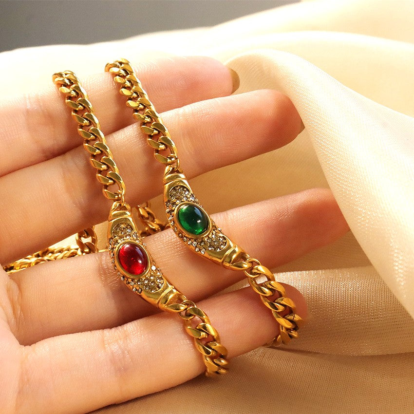 Ornella™ | Collier avec Pierre Vintage