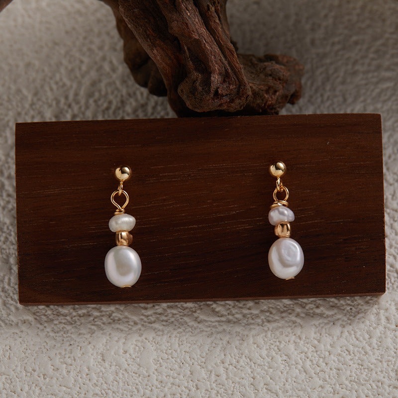Alba™ | Boucles perles argentées