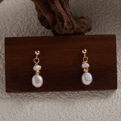 Alba™ | Boucles perles argentées