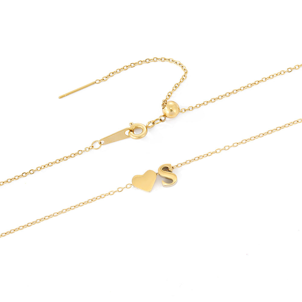 Ria™ | Collana con cuore e iniziali