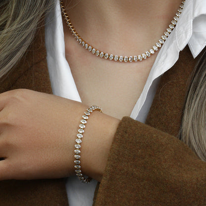 Wisteria™ | Collier Tennis avec Imitations Diamant