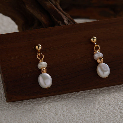 Alba™ | Boucles perles argentées