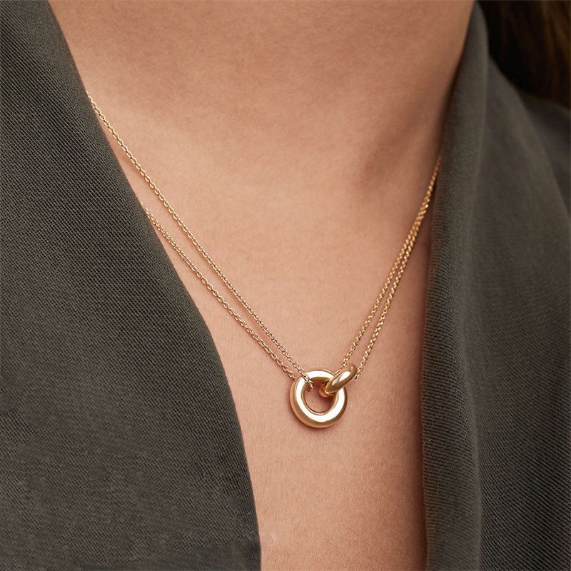 Rose™ | Collier Doré avec Anneau