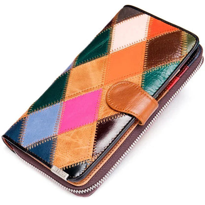 ELISÉE™ | PORTEMONNAIE LONGUE FEMME EN STYLE VINTAGE