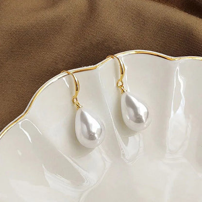 Aquaëlle™ | Boucles d’oreilles vintage avec perle aqua