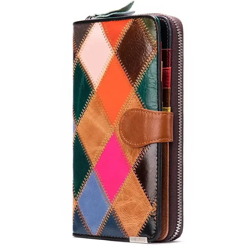 ELISÉE™ | PORTEMONNAIE LONGUE FEMME EN STYLE VINTAGE