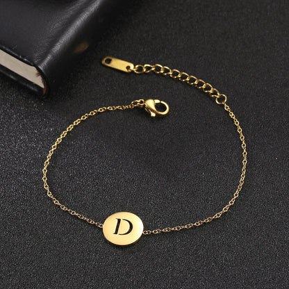 Amara™ | Bracelet initiales en acier inoxydable