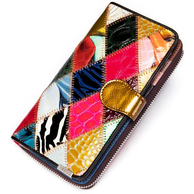ELISÉE™ | PORTEMONNAIE LONGUE FEMME EN STYLE VINTAGE