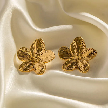 CHLOÉ™ | Boucles d’Oreilles Fleur Dorées