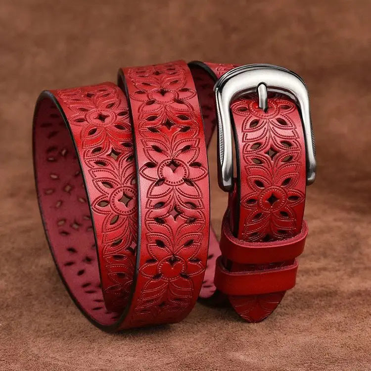 MICHELA™ | CEINTURE EN CUIR FEMME (115 CM)