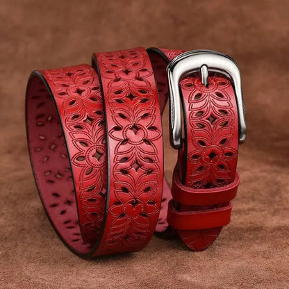 MICHELA™ | CEINTURE EN CUIR FEMME (115 CM)