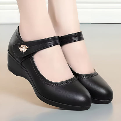 Élina-Rose™ | Chaussures Souples en Cuir PU