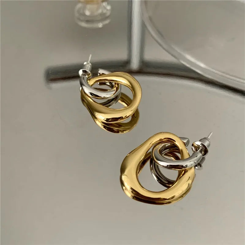 AVA™ | Boucles d’Oreilles Clous Bicolores