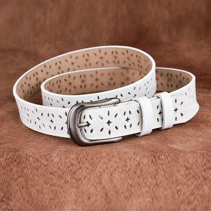 MICHELA™ | CEINTURE EN CUIR FEMME (115 CM)