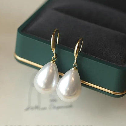 Aquaëlle™ | Boucles d’oreilles vintage avec perle aqua
