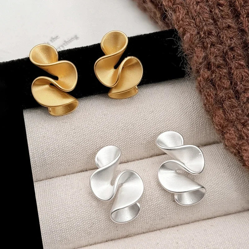 Boucles d'oreilles en argent et en or 18 carats