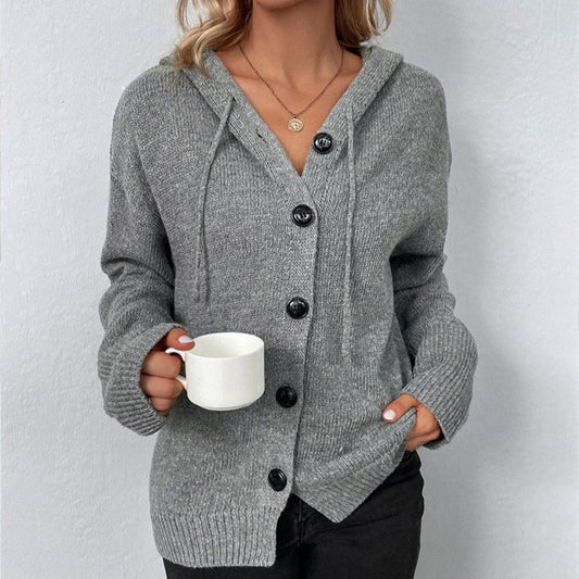 Ariella | Cardigan à Capuche et Boutons