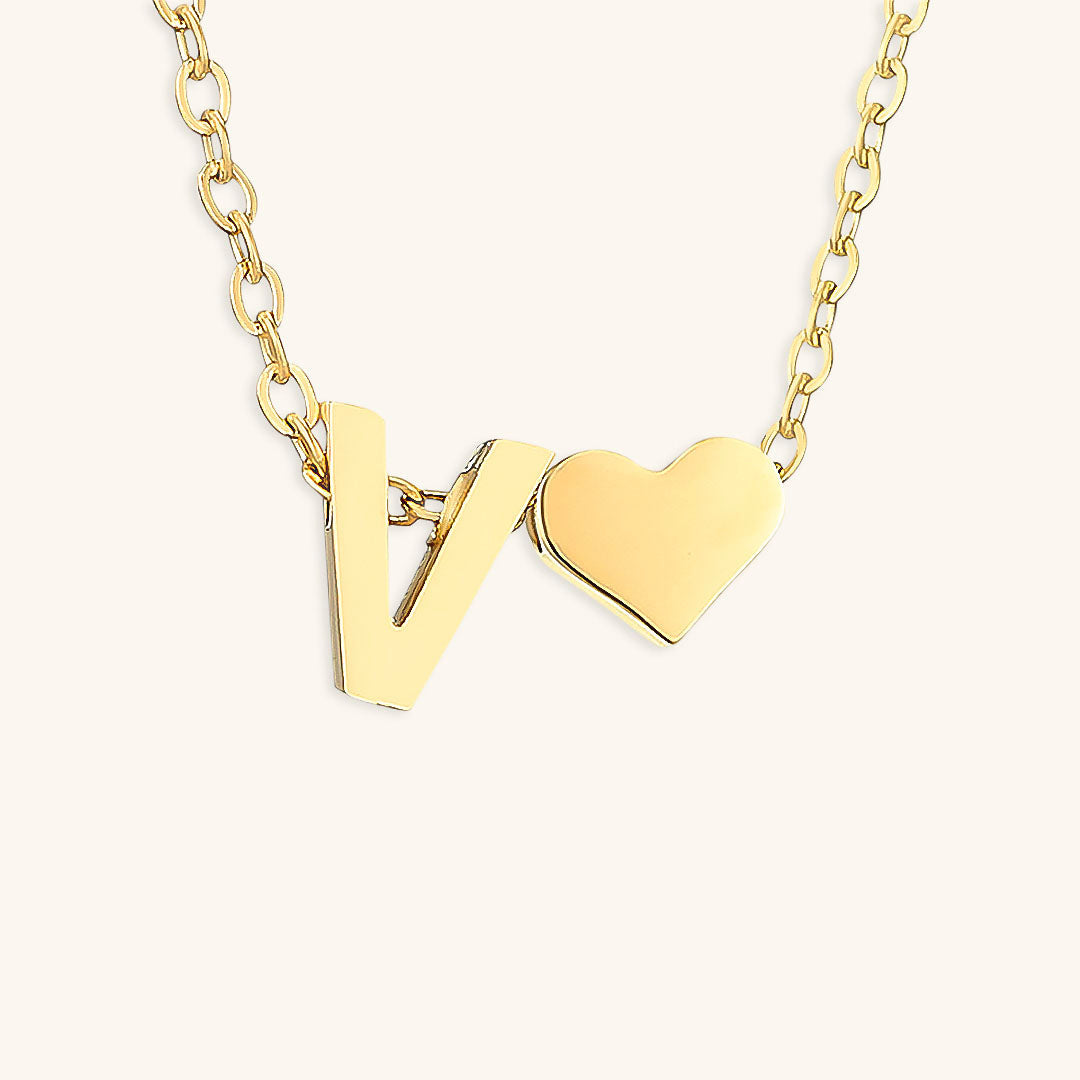 Ria™ | Collana con cuore e iniziali