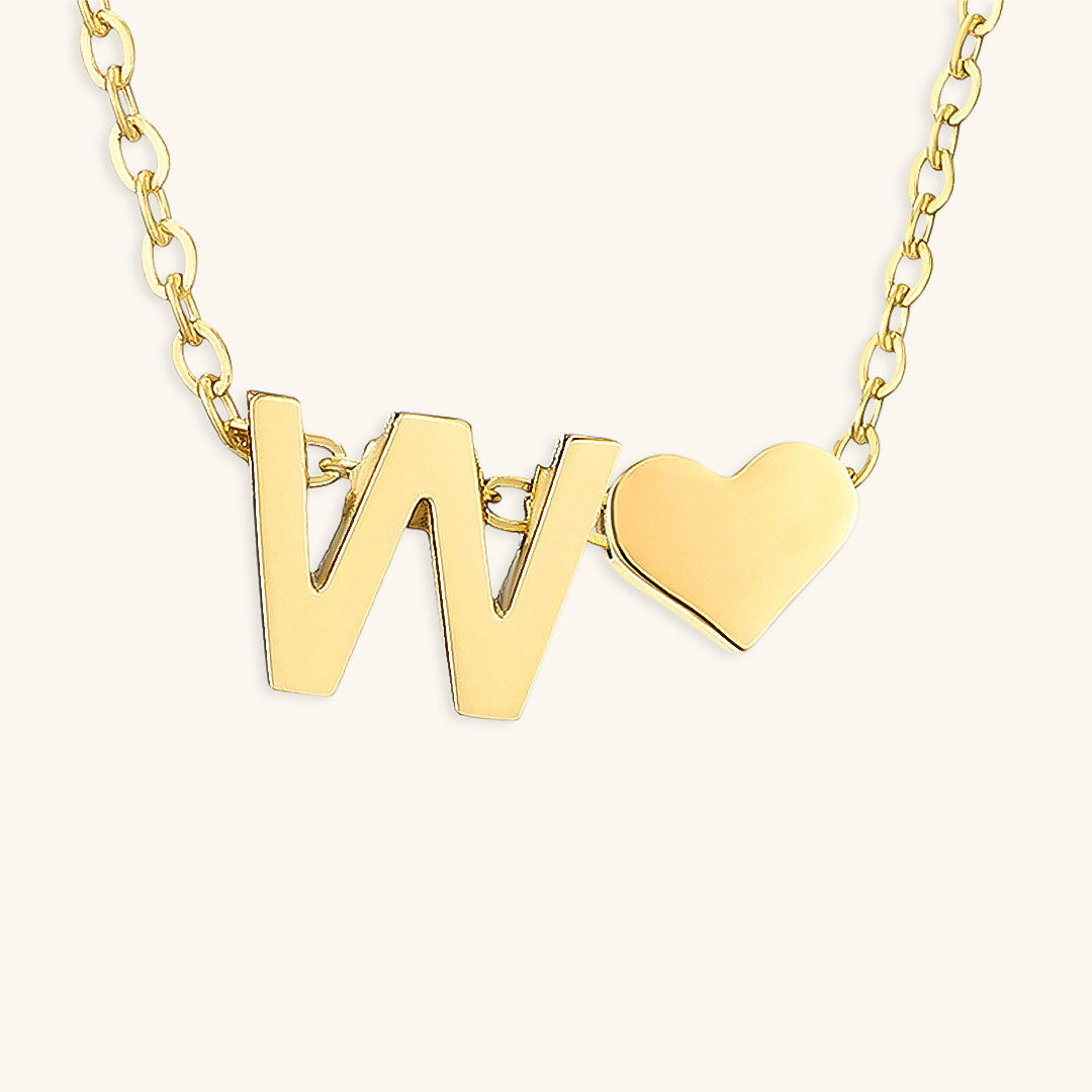 Ria™ | Collana con cuore e iniziali