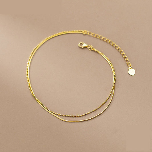 Aurélie™ | Bracelet de Cheville Classique Doré