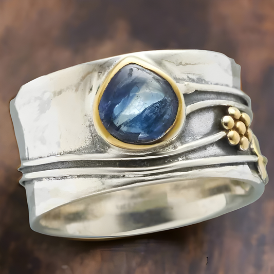 Carla - Bague de Méditation en Gemmes Bohémiennes