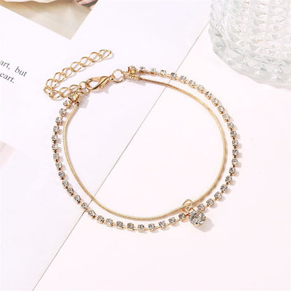 Élodie™ | Bracelet de Cheville Élégant Doré