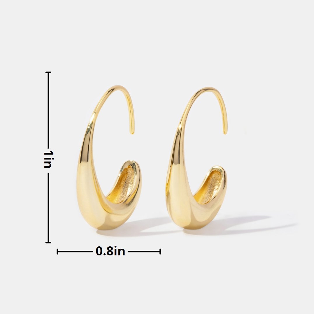 Cina - Boucles d'oreilles pendantes en cercle