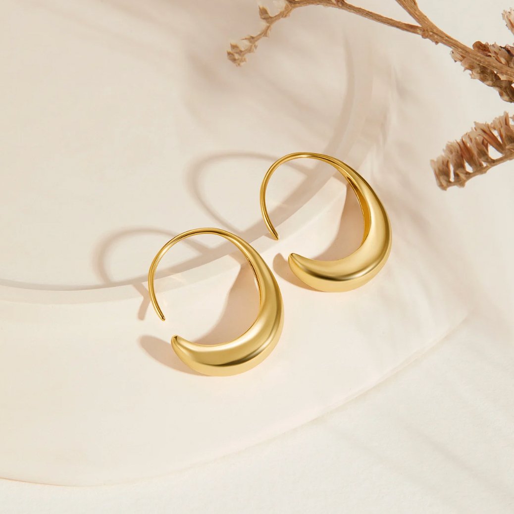 Cina - Boucles d'oreilles pendantes en cercle