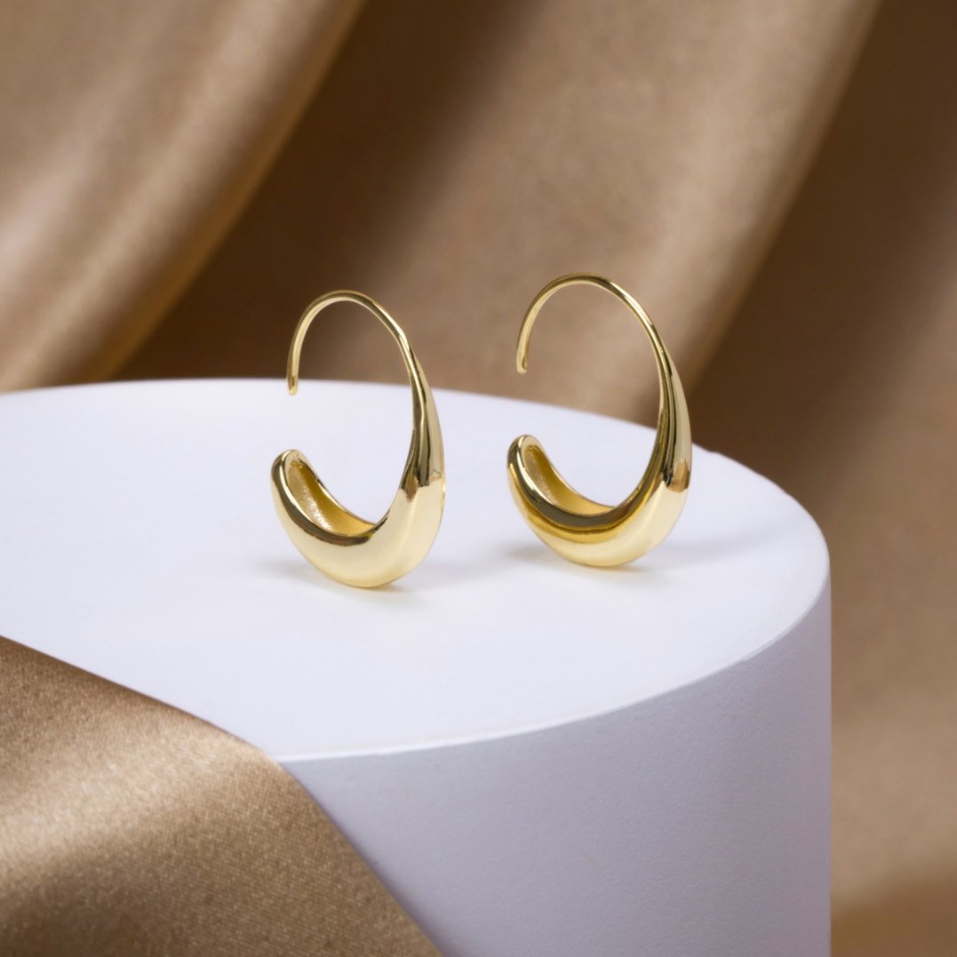 Cina - Boucles d'oreilles pendantes en cercle
