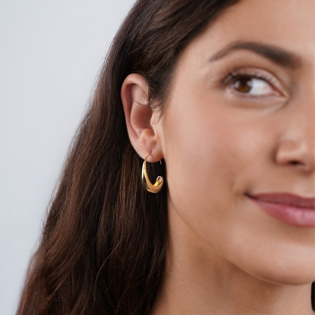 Cina - Boucles d'oreilles pendantes en cercle
