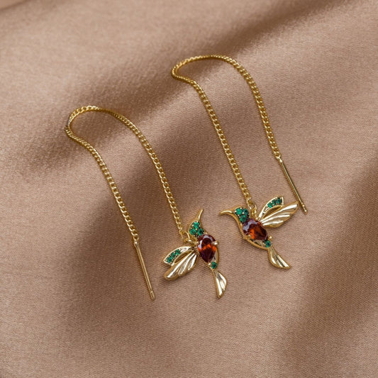Danyel™ | Boucles d’oreilles Hummingbird à pampilles