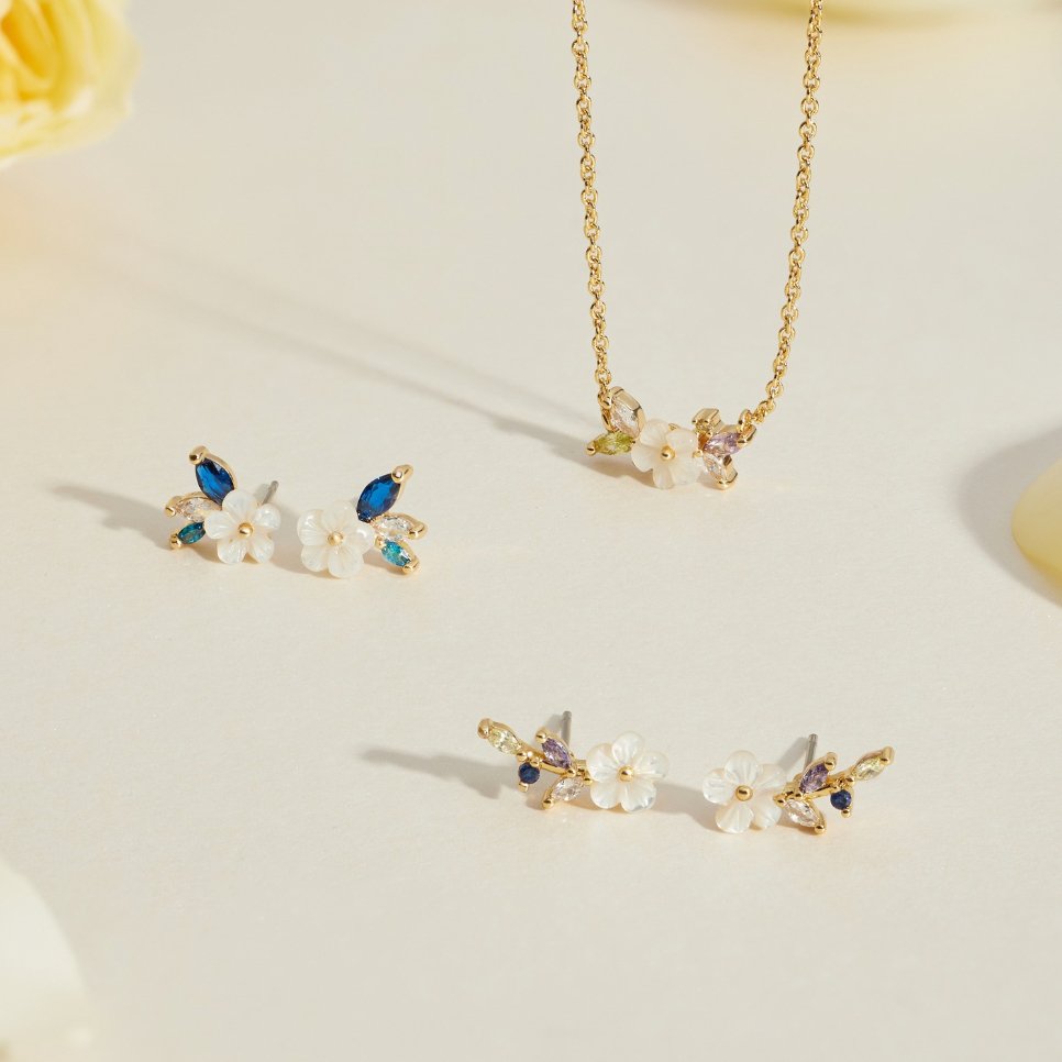 Vanity™ | Boucles d’oreilles Crystal White Blossom