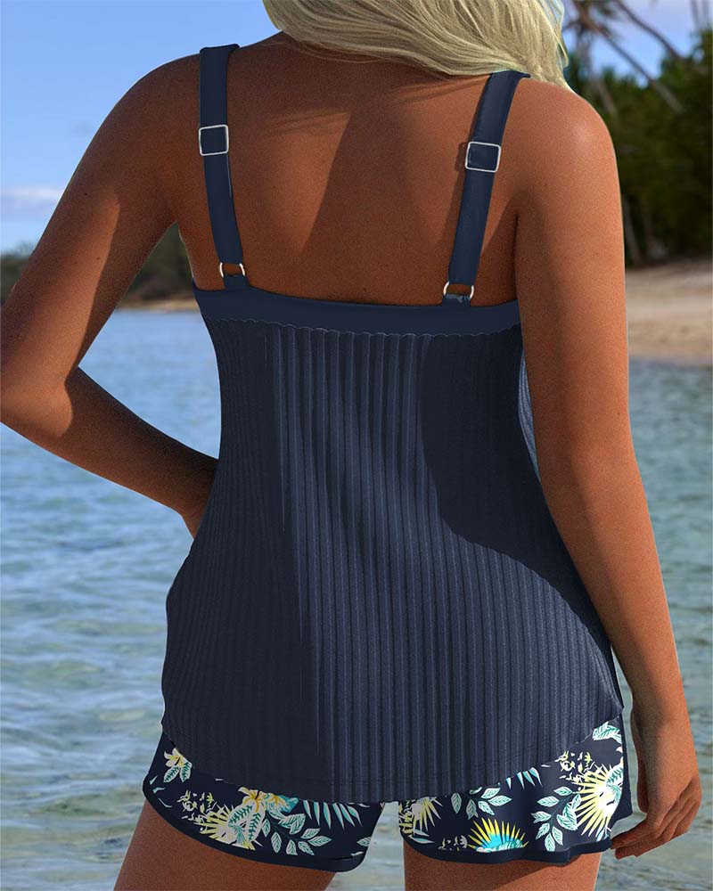 Clara | Ensemble Tankini à motifs floraux