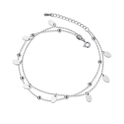 Océane™ | Bracelet de Cheville Stylé Argenté