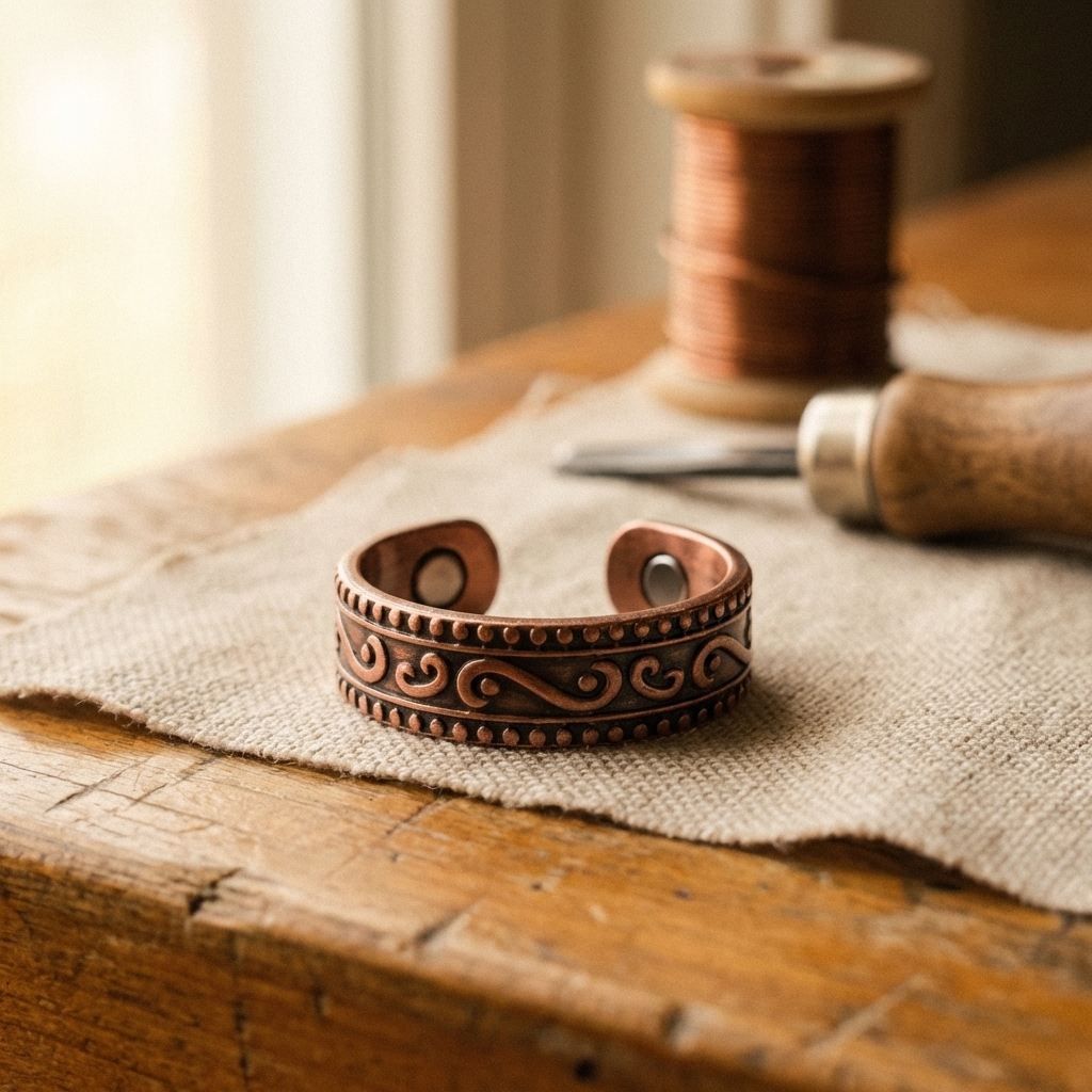 Bague en cuivre Fern de Marguax