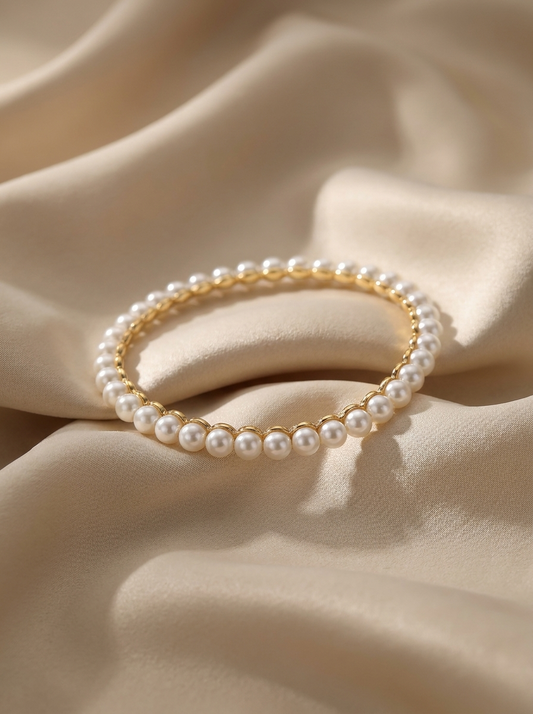 Sami™ | Bracelet perlé en nacre naturelle