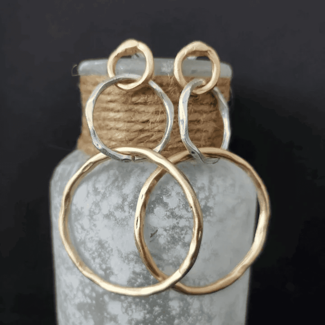 Créoles Vintage en Or et Argent