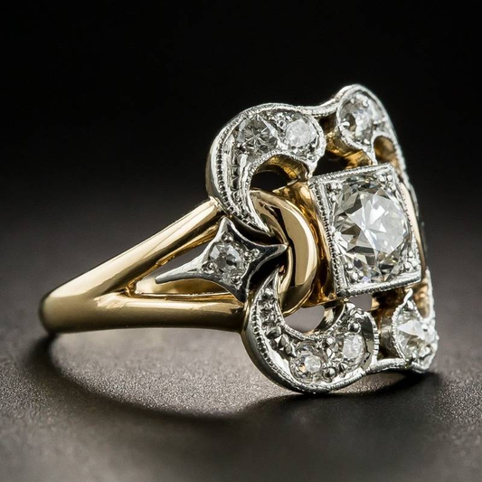 Bague Dorée Élégance™ – Brillance de Zircone