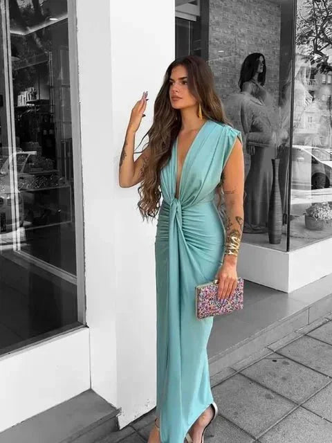 Celina | Robe Drapée Élégante