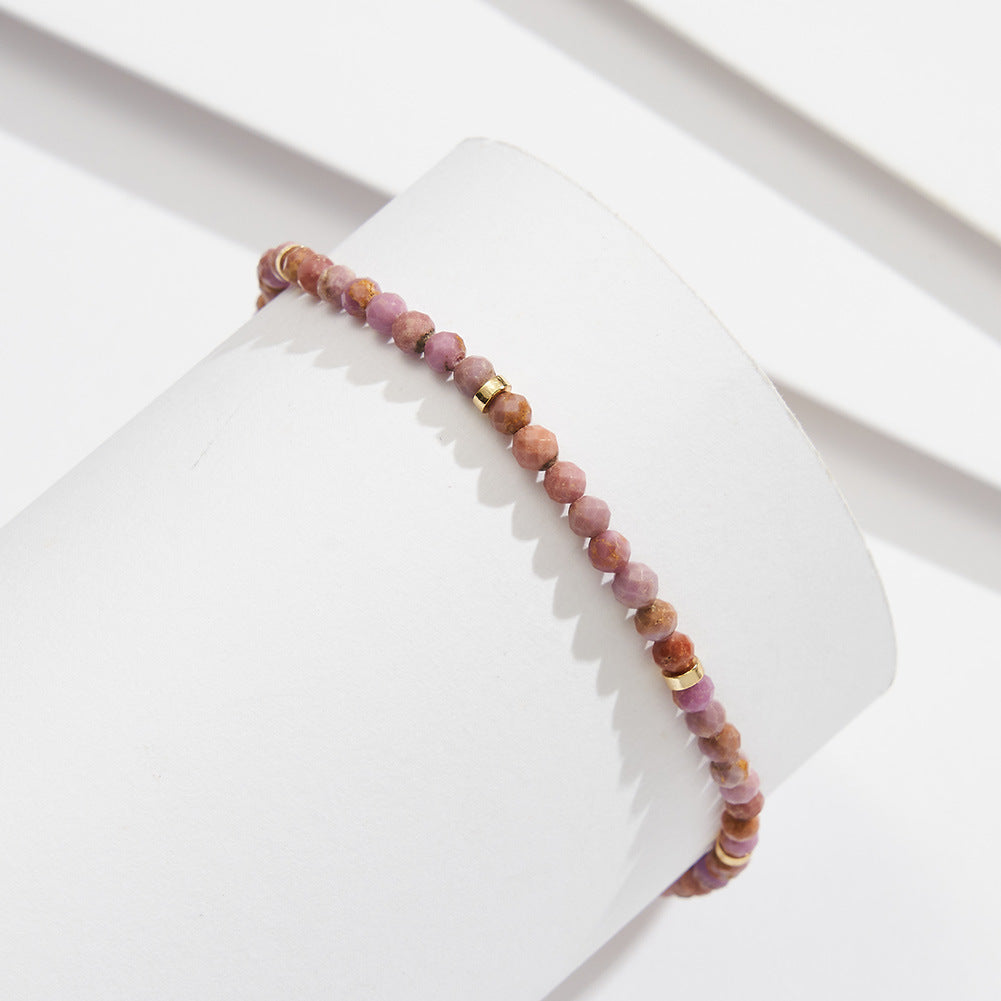 Lilou™ | Bracelet de Cheville Lavande Doré