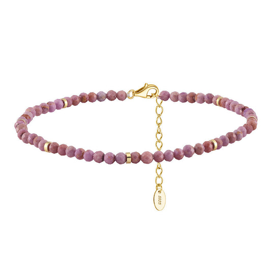 Lilou™ | Bracelet de Cheville Lavande Doré