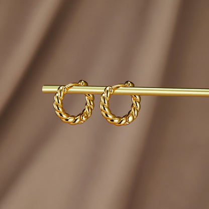 Larissa™ | Boucles d’oreilles Twist dorées