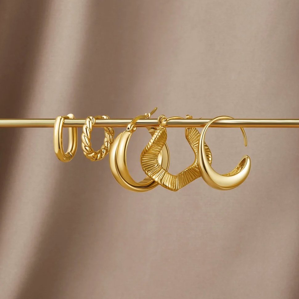 Larissa™ | Boucles d’oreilles Twist dorées