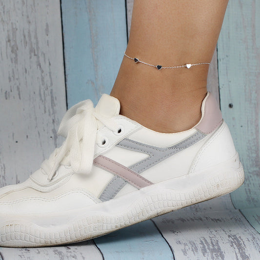Léa™ | Bracelet de Cheville Cœurs