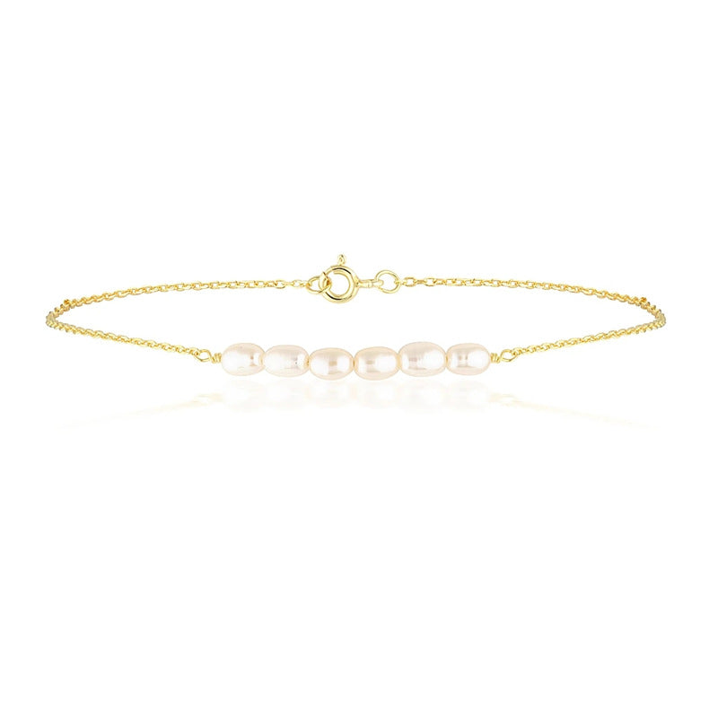 Isaline™ | Bracelet de Cheville Perles Naturelles
