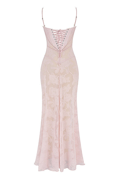 Paulette - Robe longue corset
